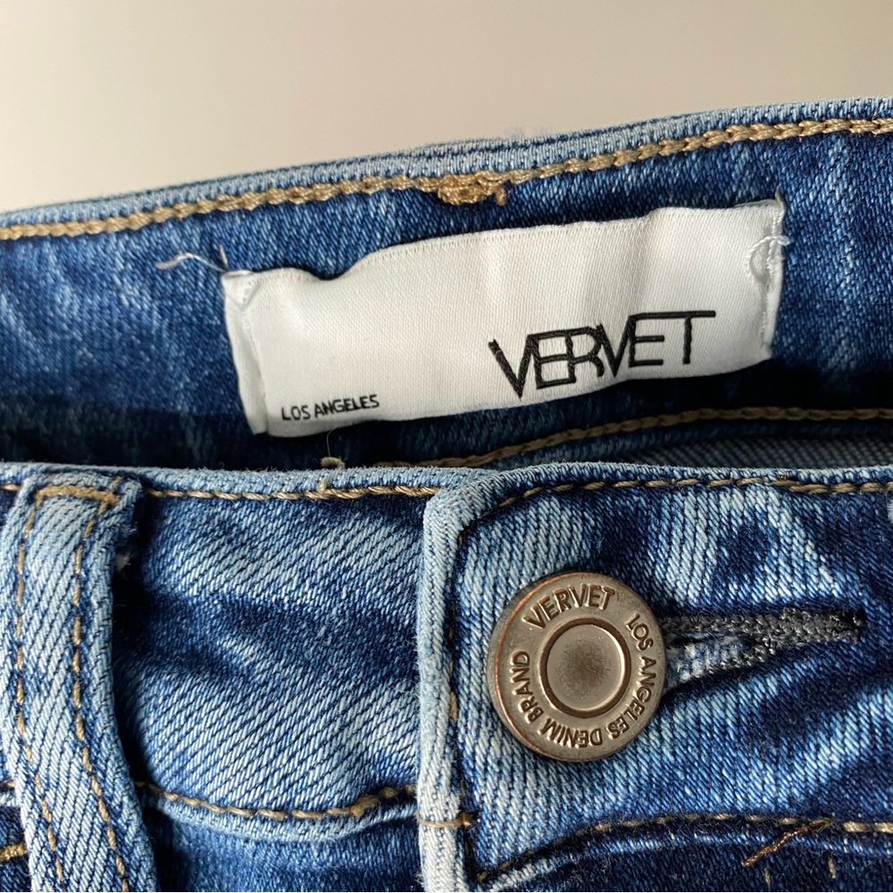 Vervet High Rise Straight Leg Ripped Jeans - Picture 7 of 9
